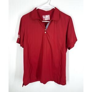 Chic Fil A Team Style Polo Shirt Mens Extra Large Red Recycled Fabric Oobe Work